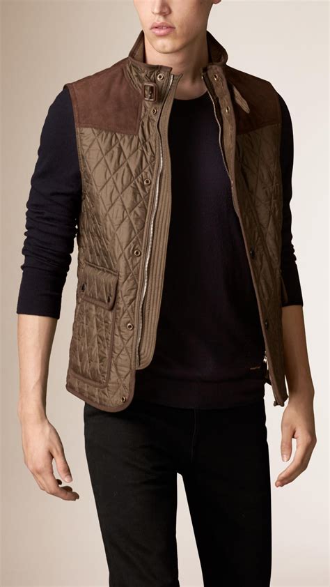 burberry gilet brown|burberry jackets men.